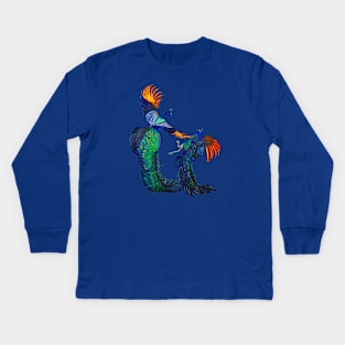 Peacocks Kids Long Sleeve T-Shirt